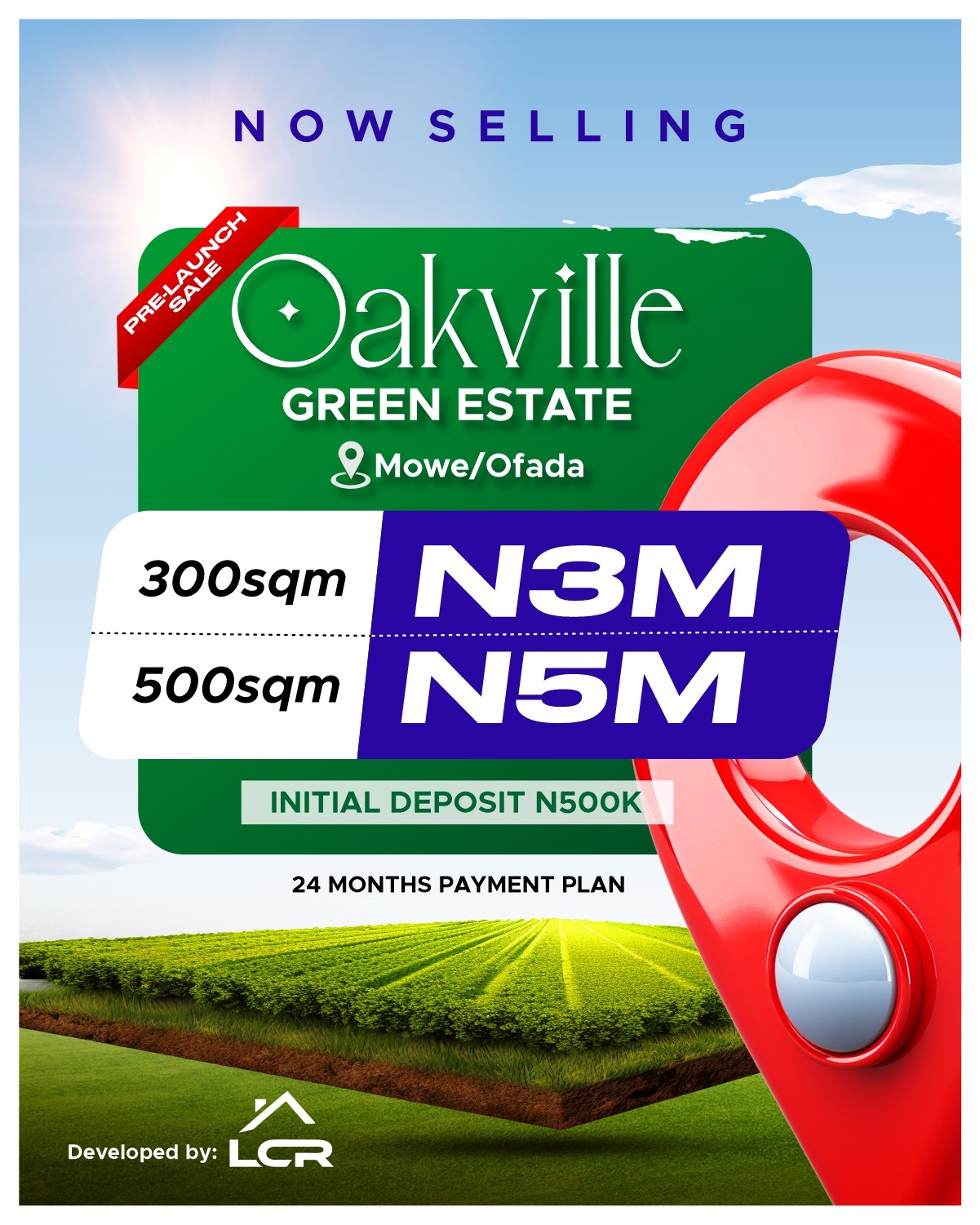 Oak Ville Land Prices