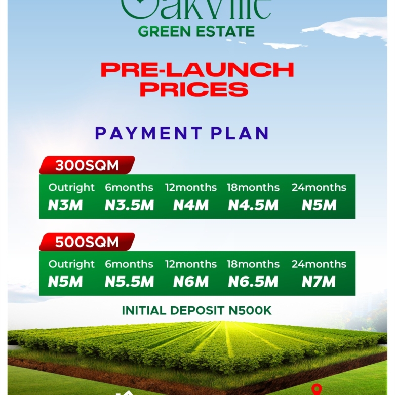 Oak Ville All Inclusive Land Payment Plan